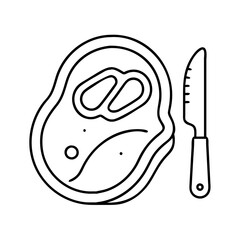 steak and knife icon icon, steak and knife icon vector illustration-simple illustration of steak and knife icon, perfect for steak and knife icon logos and icons
