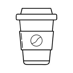 takeout coffee cup icon, takeout coffee cup vector illustration-simple illustration of takeout coffee cup, perfect for takeout coffee cup logos and icons