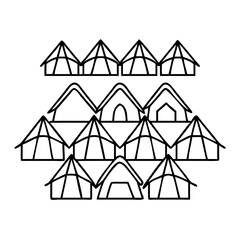 tent city multiple tents icon, tent city multiple tents vector illustration-simple illustration of tent city multiple tents, perfect for tent city multiple tents logos and icons