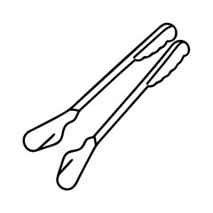 tongs icon, tongs vector illustration-simple illustration of tongs, perfect for tongs logos and icons