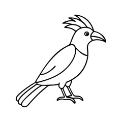 tropical bird icon, tropical bird vector illustration-simple illustration of tropical bird, perfect for tropical bird logos and icons
