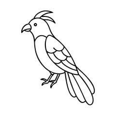 tropical bird icon, tropical bird vector illustration-simple illustration of tropical bird, perfect for tropical bird logos and icons