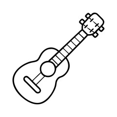 ukulele icon, ukulele vector illustration-simple illustration of ukulele, perfect for ukulele logos and icons