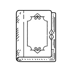 vintage book cover icon, vintage book cover vector illustration-simple illustration of vintage book cover, perfect for vintage book cover logos and icons