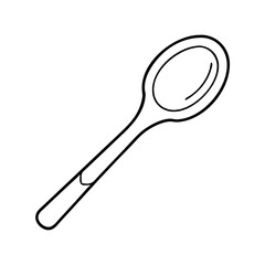 wooden spoon icon, wooden spoon vector illustration-simple illustration of wooden spoon, perfect for wooden spoon logos and icons