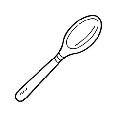 wooden spoon icon, wooden spoon vector illustration-simple illustration of wooden spoon, perfect for wooden spoon logos and icons