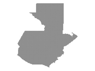 Fototapeta premium Dotted map of Guatemala Large