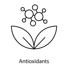 Vector Icon for Antioxidants: Protecting Skin from Damage.