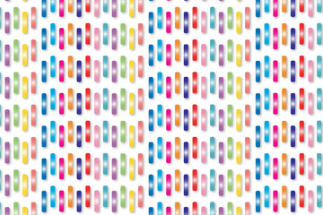 Vibrant Seamless Abstract Background With Vertical Oval Shapes In A Rainbow Of Gradients. Perfect For Textile Design, Modern Wallpapers, Digital Art, And Creative Packaging. Ideal For Commercial Use.
