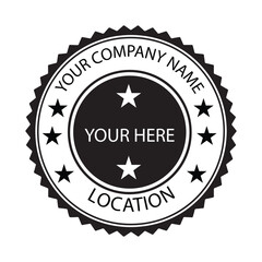 Custom Company Seal Design Template