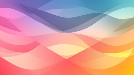 Abstract Colorful Wave Background Design Pastel Gradient
