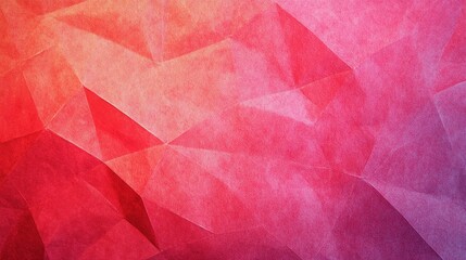 Fototapeta premium Red and pink abstract paper layers with geometric pattern, overlapping shapes and subtle texture