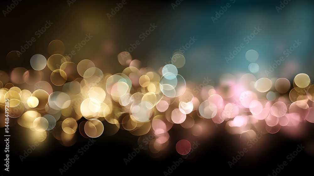 Poster dynamic business concept design with midjourney bokeh light effect creative studio digital art moder