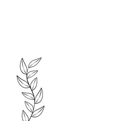 Minimalist Vintage Leaves Decoration Corner