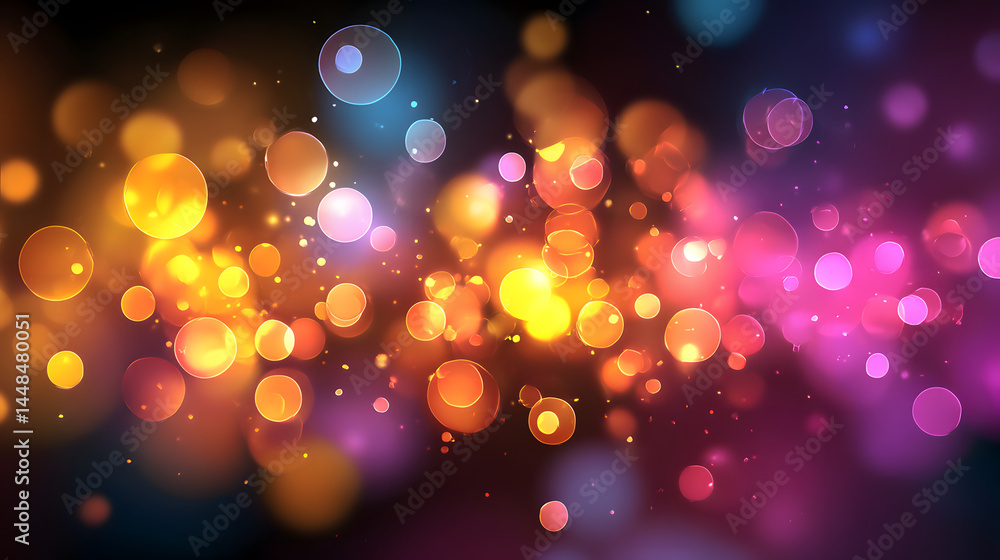 Aufkleber dynamic business concept design with midjourney bokeh light effect creative environment for innovati