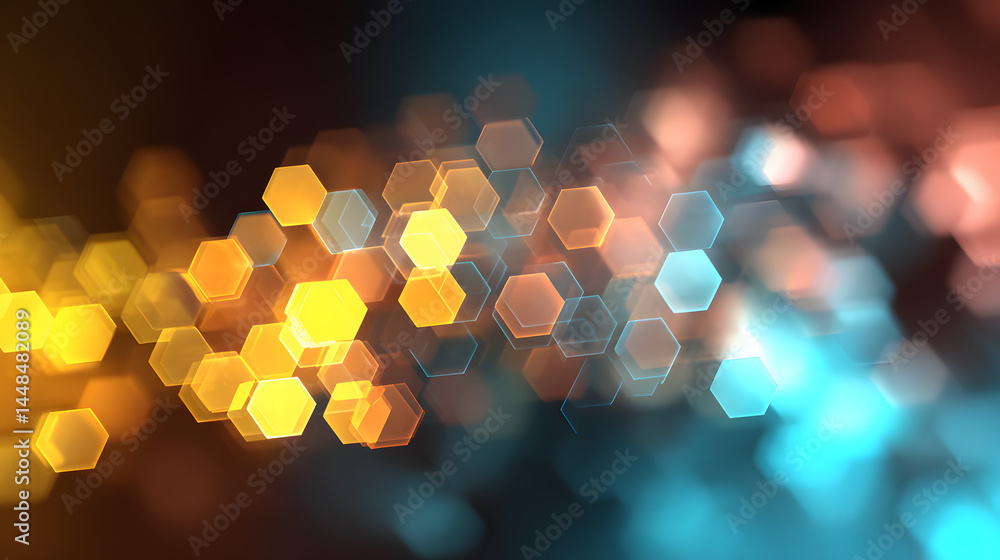 Poster dynamic business concept design with midjourney bokeh light effect urban setting visual art