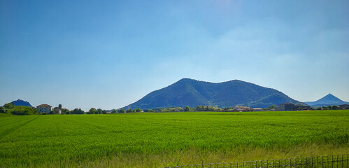 Naklejka premium View of the Euganean Hills of Padua, Veneto, Italy