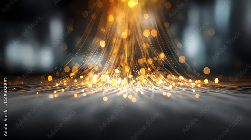 Aufkleber bokeh light effect enhancing business concept design in creative workspace environment