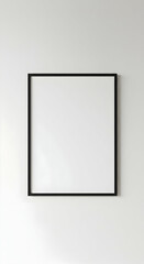 Modern Minimalist Black Frame Mockup Perfect for Interior Design Branding and Artwork Presentation Clean Simple Elegant Square Frame Empty Canvas Wall Decor