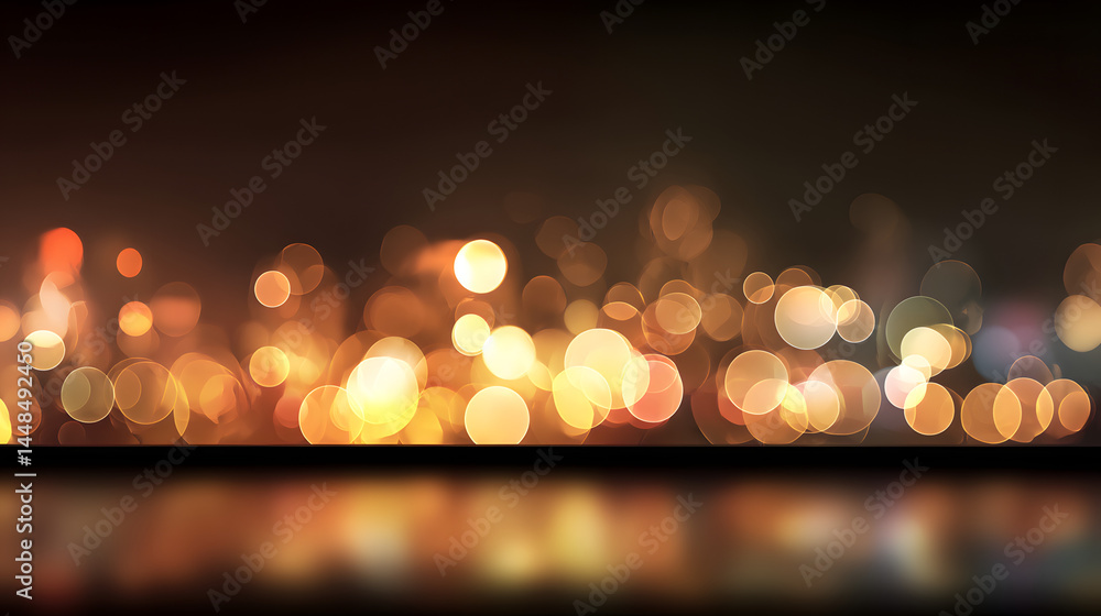 Poster dynamic business concept design with bokeh light effect urban setting digital art creative environme