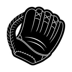 Baseball Mitt Silhouette vector illustration