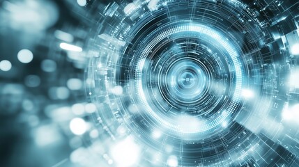 Obraz premium [Futuristic Digital Interface with Data]