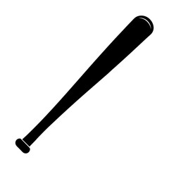 Baseball Bat Silhouette vector illustration