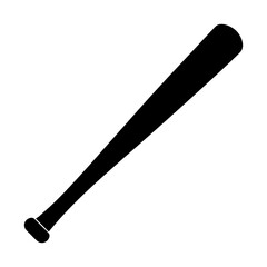 Baseball Bat Silhouette vector illustration