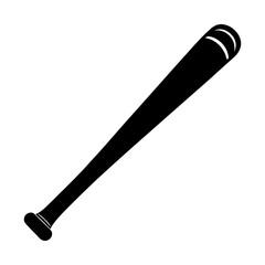 Baseball Bat Silhouette vector illustration