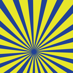 Purple and Yellow Sunburst Background Vibrant Radiating Retro Vector Design