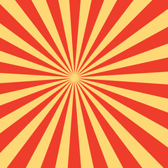 Abstract striped background. Yellow-red pattern. Spiral background. Twirling background.