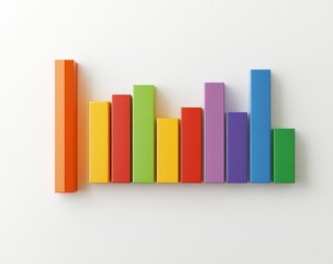 Colorful Bar Graph: A Minimalist Data Visualization