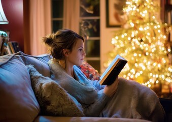 Cozy Christmas Eve reading.