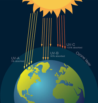 Ozone layer protection from ultraviolet radiation. Ecology. Science for kids.
