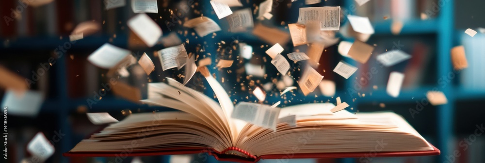 Leinwandbilder immersive digital learning revolution magical book storytelling with augmented reality narrative eff