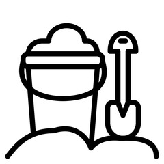 Sand Bucket Icon