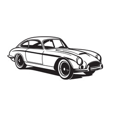 Obraz premium silhouette of an old car