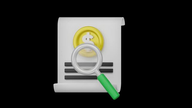 3d finance icon, Business and financial concept
