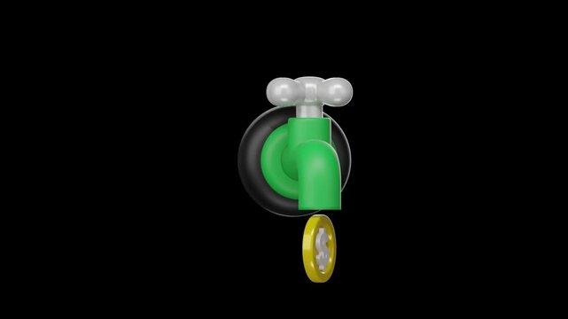 3d finance icon, Business and financial concept