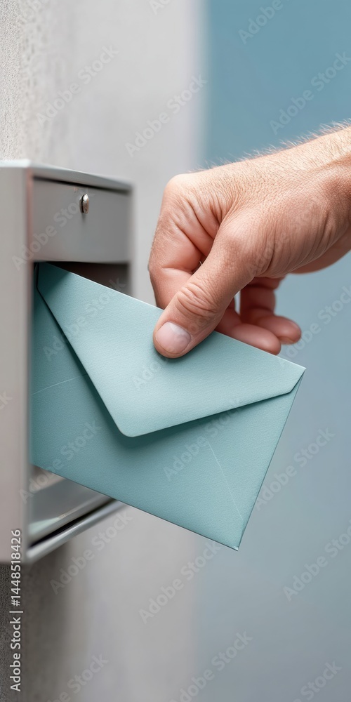 Aufkleber corporate transition narrative minimalist resignation envelope symbolizing professional disruption, 