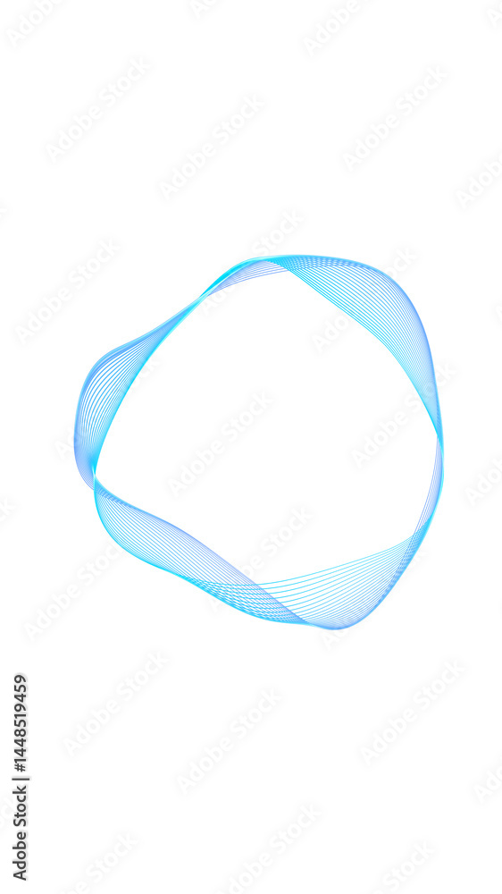 Poster abstract colorful circle swirl spectrum, futuristic ai personal assistant app screen, creative scien