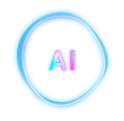 Futuristic colorful AI assistant app logo screen background, smart personal artificial intelligence computer concept, abstract neural network innovation, machine learning technology transparent