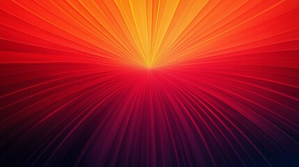 Abstract radiating sunburst, fiery colors, energy, background, design