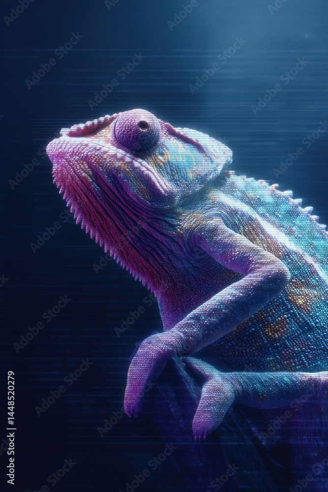 Poster cybernetic nature digital mutation meets high-fidelity - adaptive chameleon in next-gen biological t