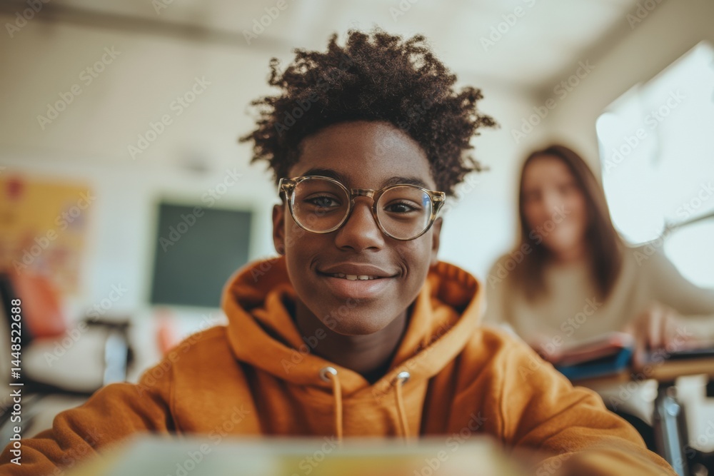 Poster inclusive learning revolution gen z student embraces adaptive education with trendsetting accessibil