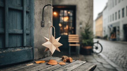 Cozy outdoor Christmas decor
