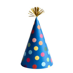 Birthday cap isolated on transparent background