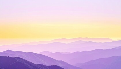 Obraz premium Serene sunset over mountain ranges nature landscape photography tranquil environment aerial view colorful horizon