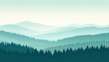 Exploring serene mountain landscapes nature retreat digital artwork peaceful environment elevated viewpoint tranquility concept