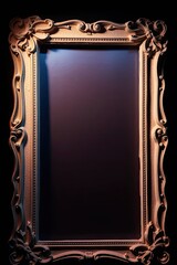 Ornate Baroque Frame: A Dark, Elegant Still Life